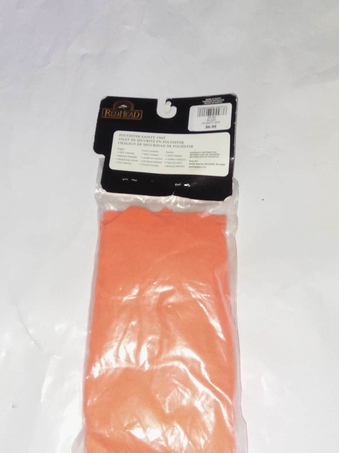 RedHead Polyester Safety Vest 3X-4X Blaze - photo 2