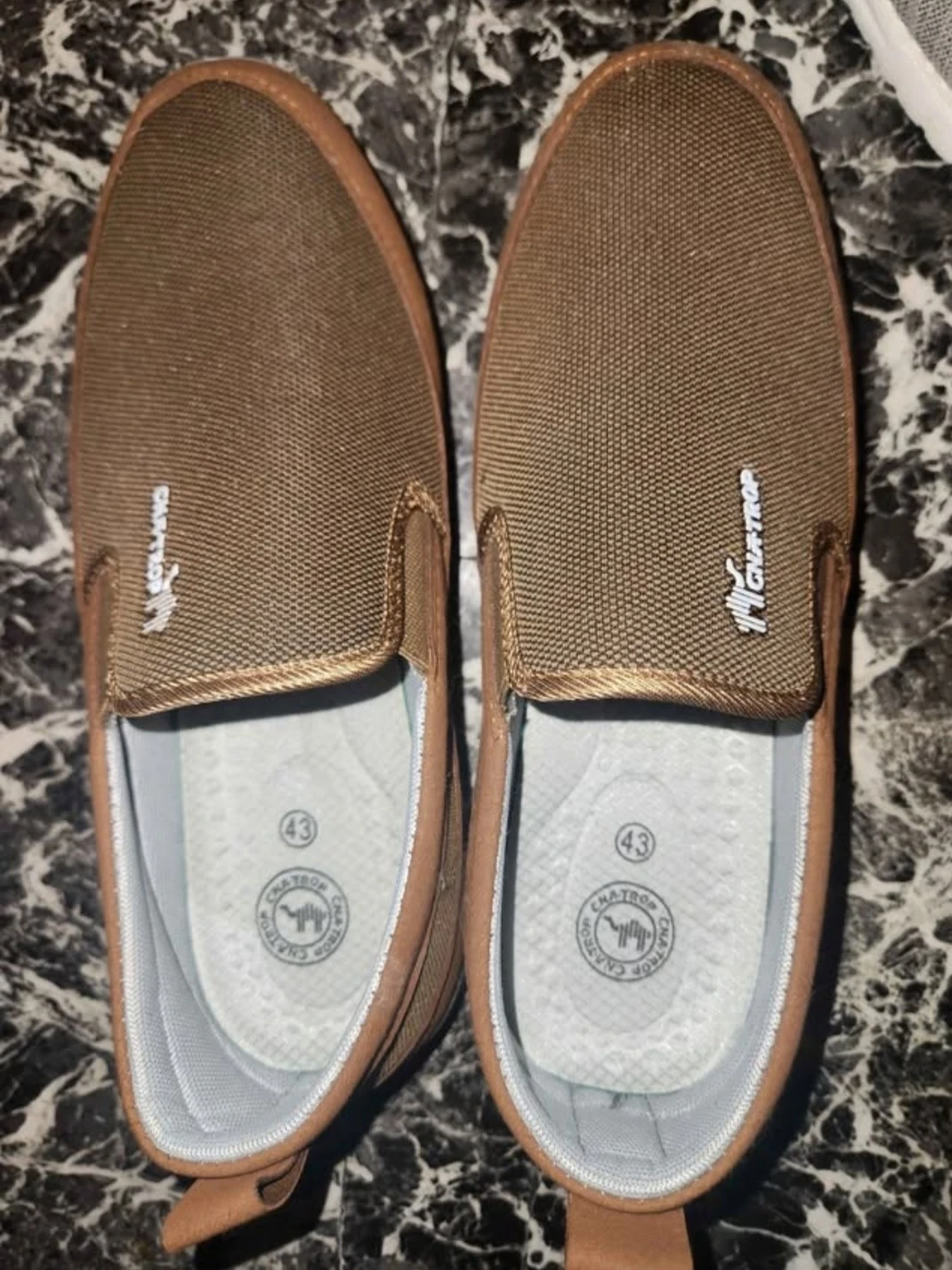 CNATROP Brown Slip-On Loafer Shoes Size 43 - photo 2