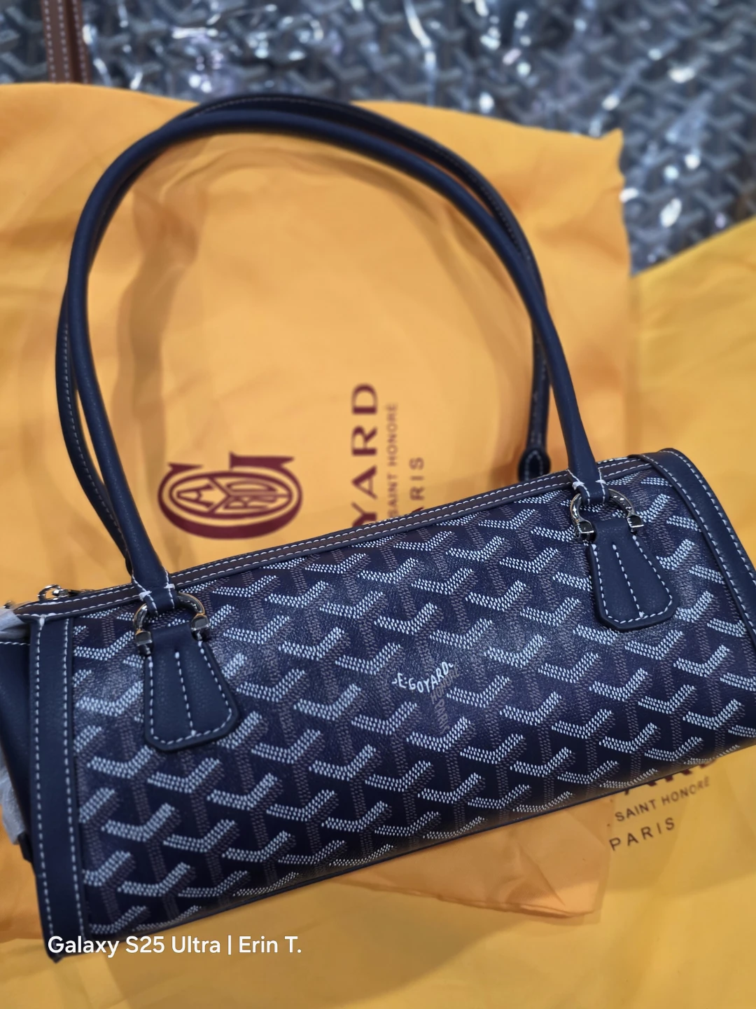 Blue Bonbonnière Canvas Bag