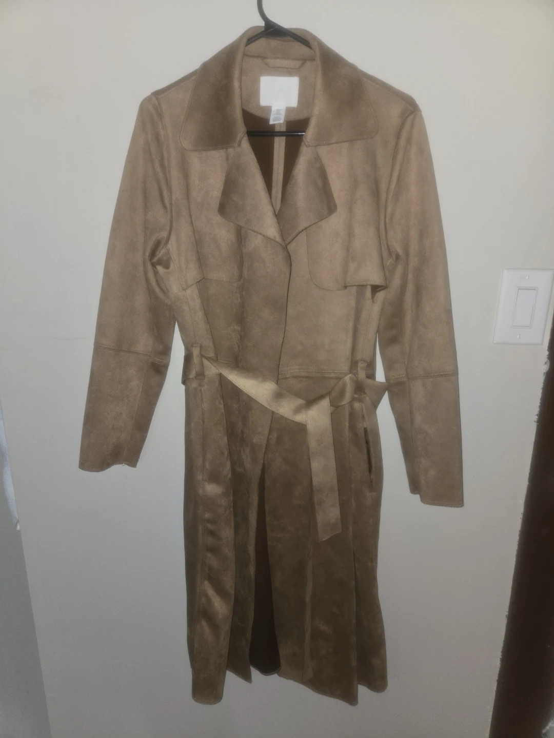 H&M Suede Trench Coat