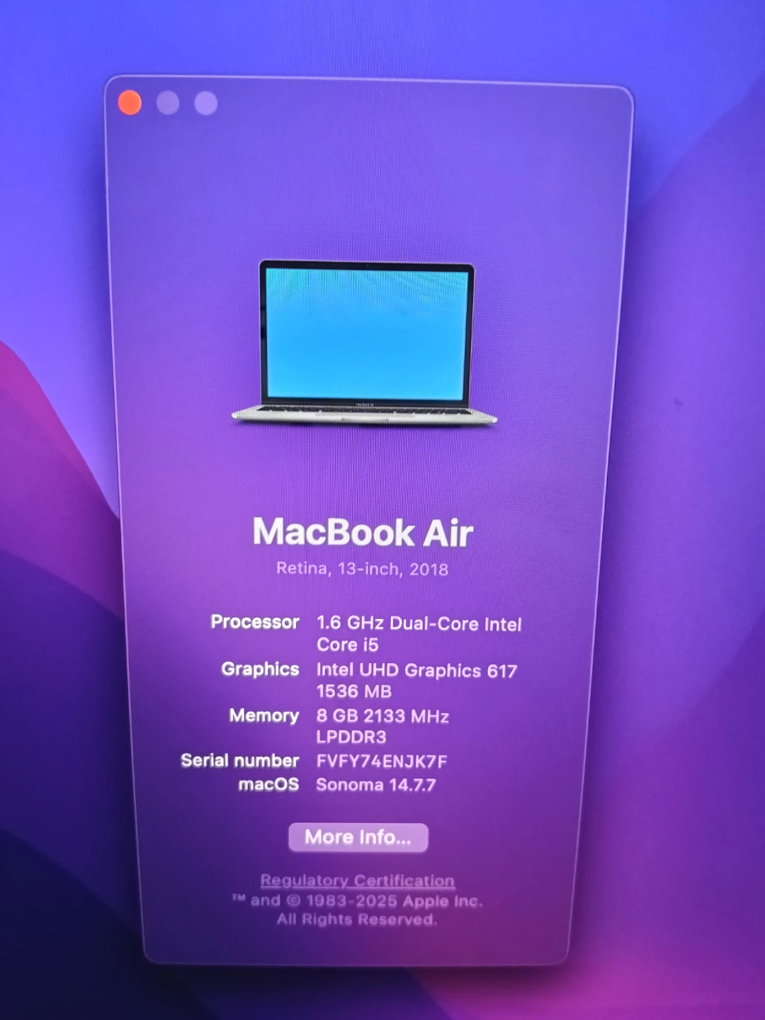 Apple MacBook Air Retina 13-inch 2018