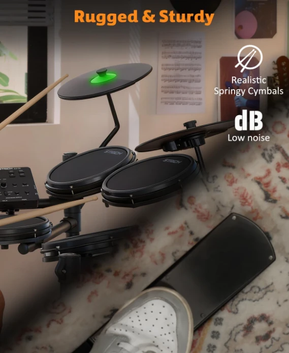 Electric Drum Set, Foldable Drum Kit SED-T02 - photo 5