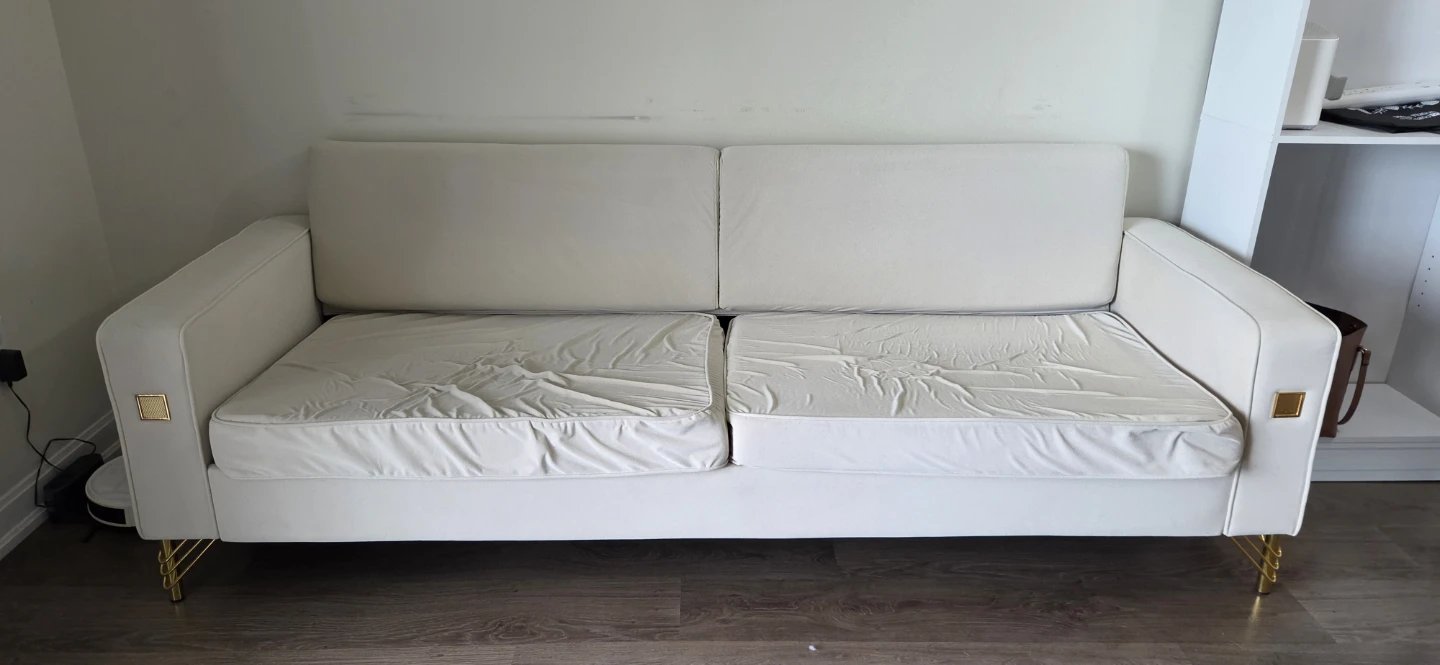 Lipoton Upholstered Sofa - Cream - photo 2