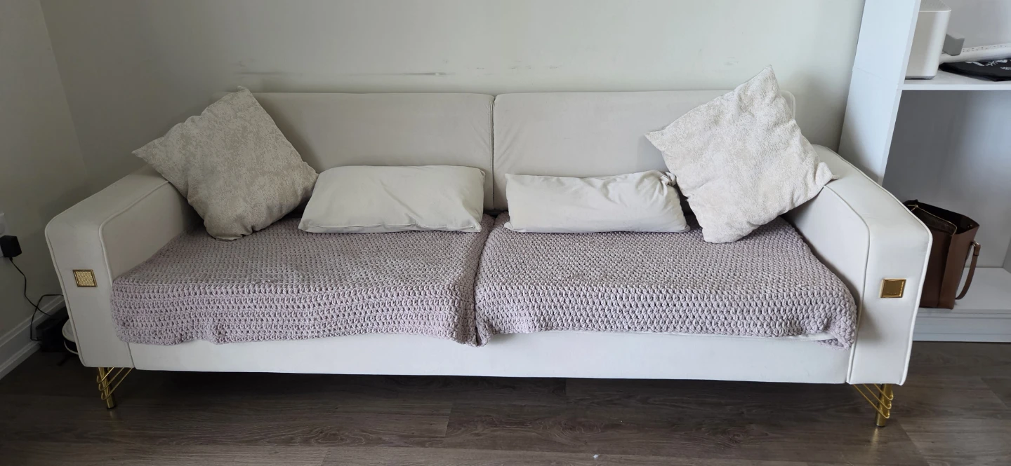 Lipoton Upholstered Sofa - Cream - photo 3