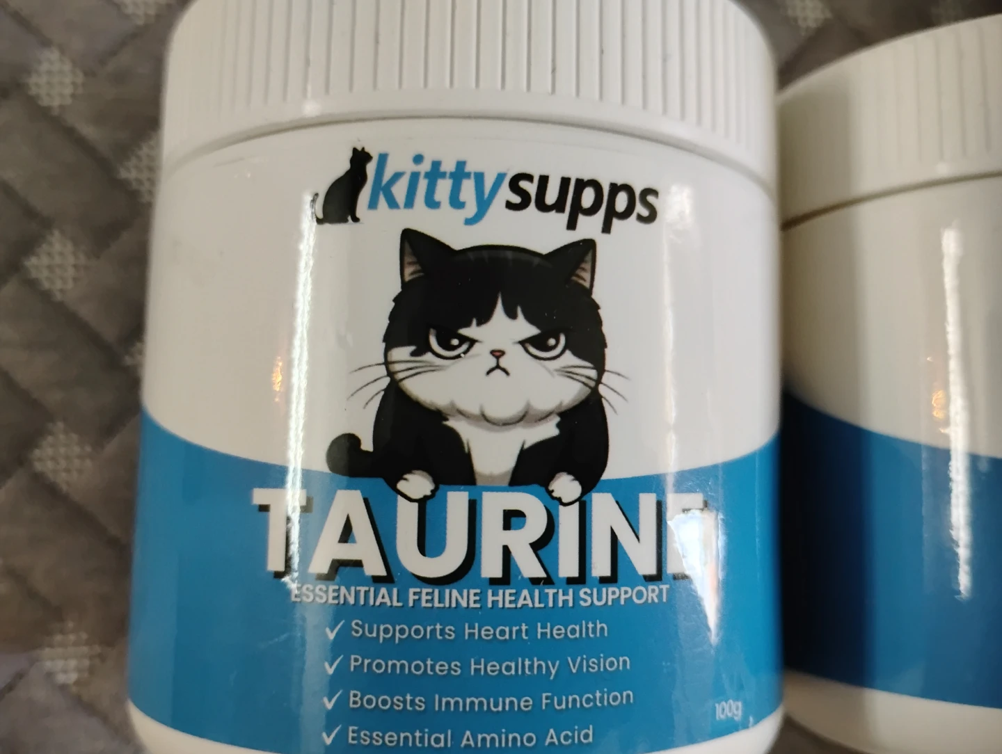 KittySupps Taurine Essential Feline Health Support 100g (2 Tubs) - photo 2