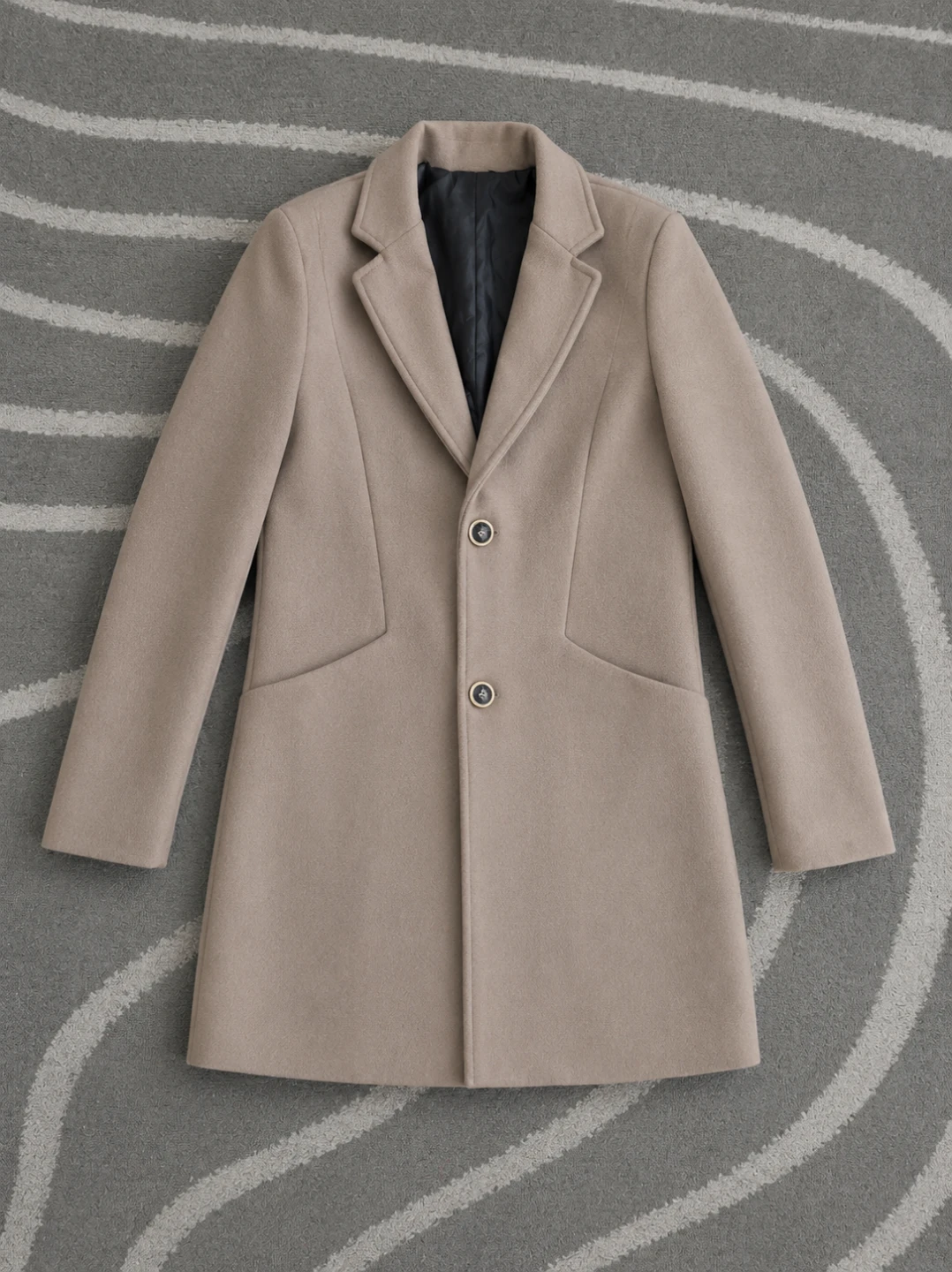 Tan Wool Blend Coat