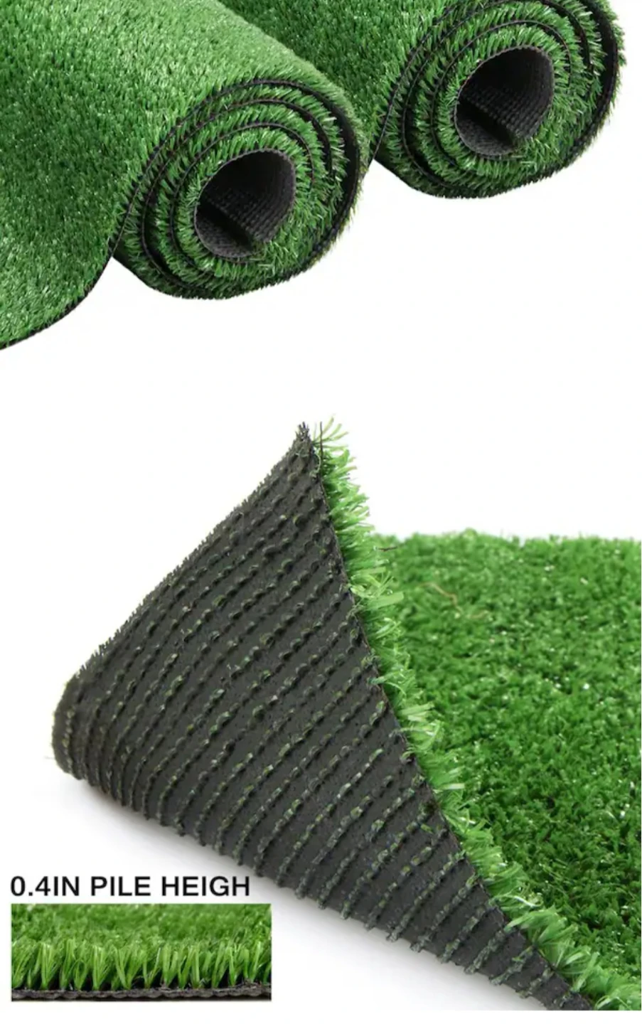 3 Brand New Green Artificial Grass Turf 6 ft. x 8 ft. - photo 3
