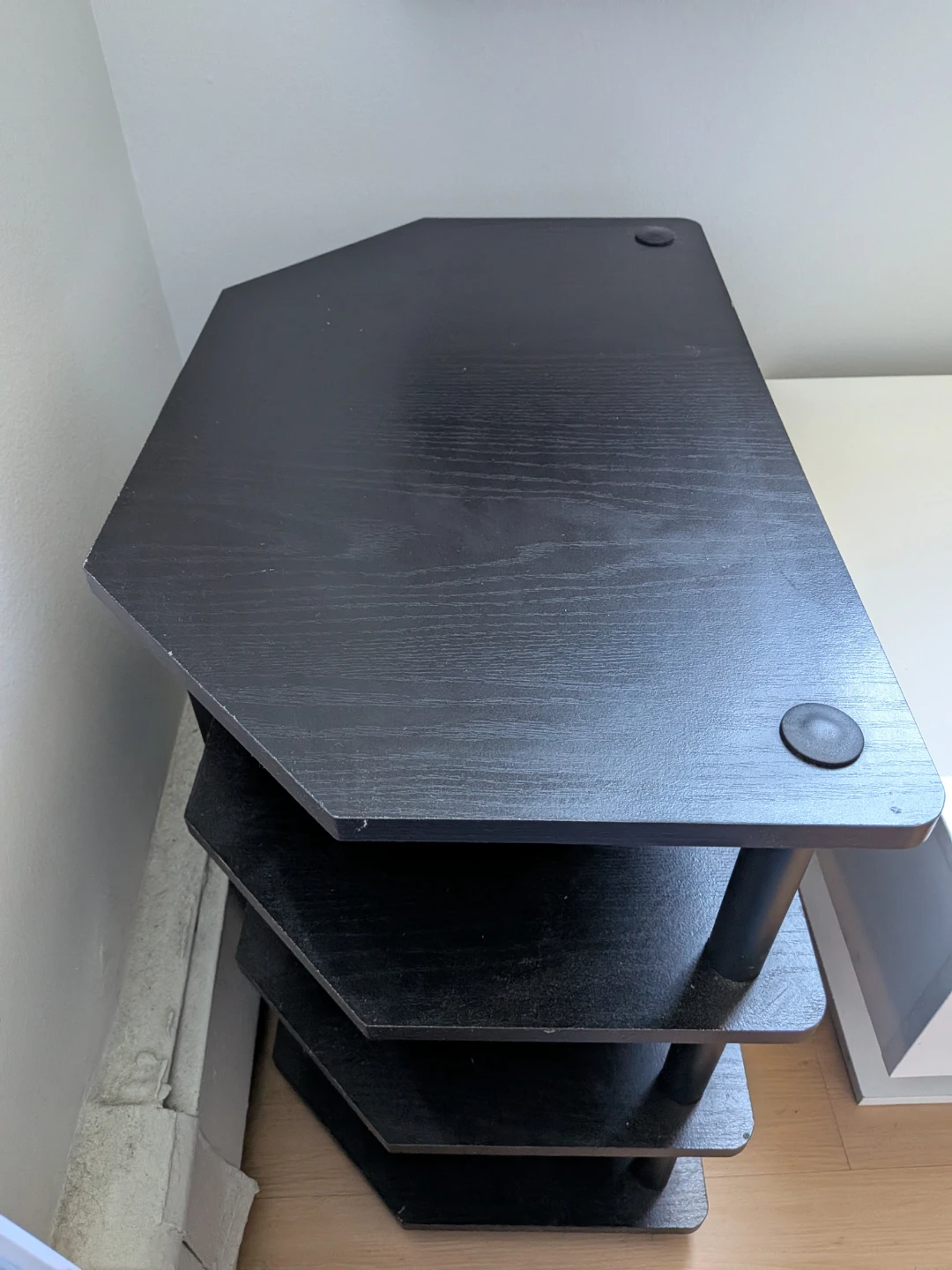 Black 3-Tier TV  Stand - photo 2