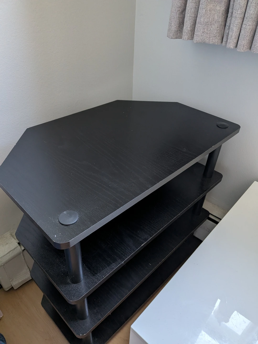 Black 3-Tier TV  Stand - photo 4