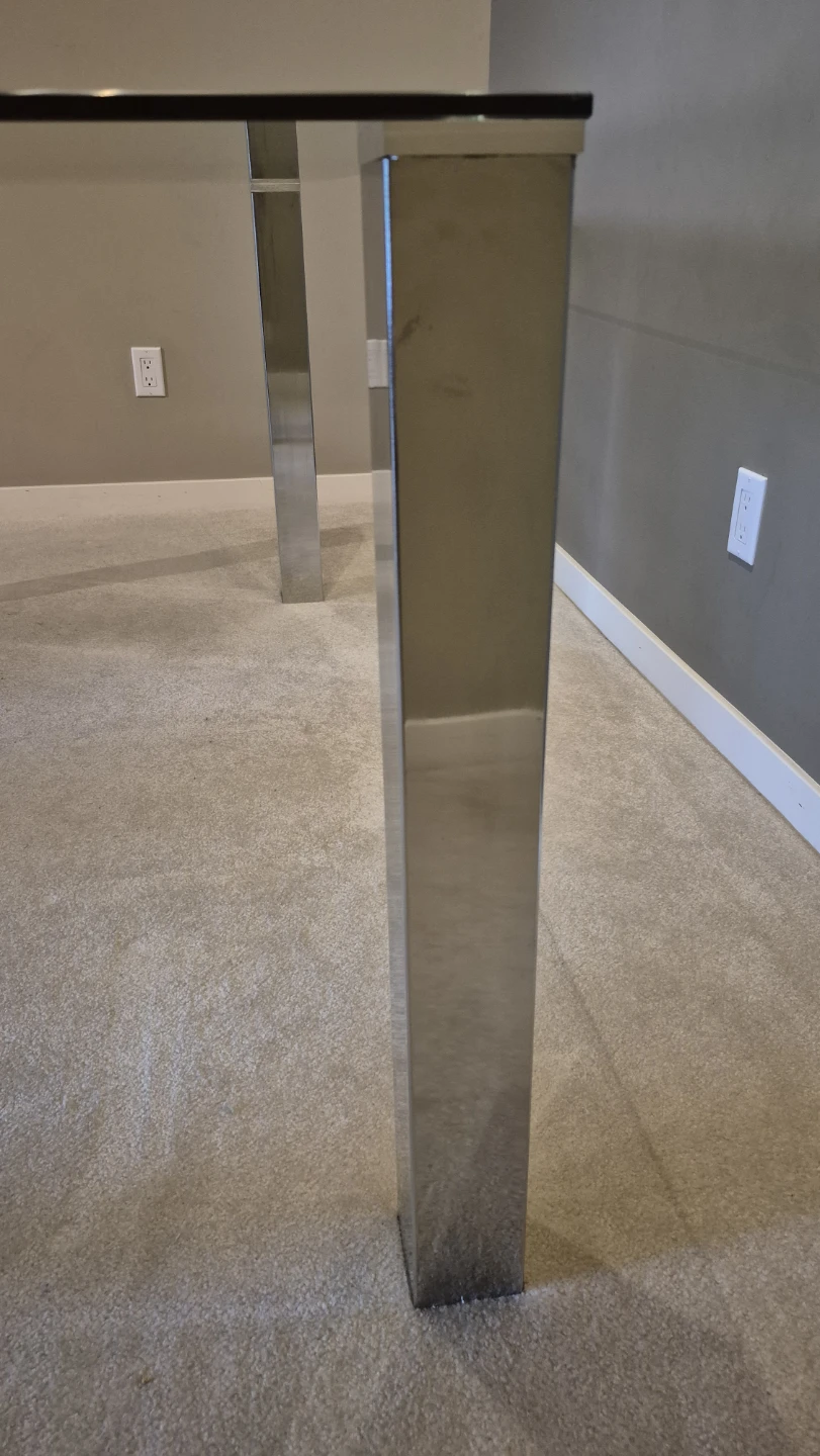 Modern Glass Dining Table with 4 Chairs - photo 5