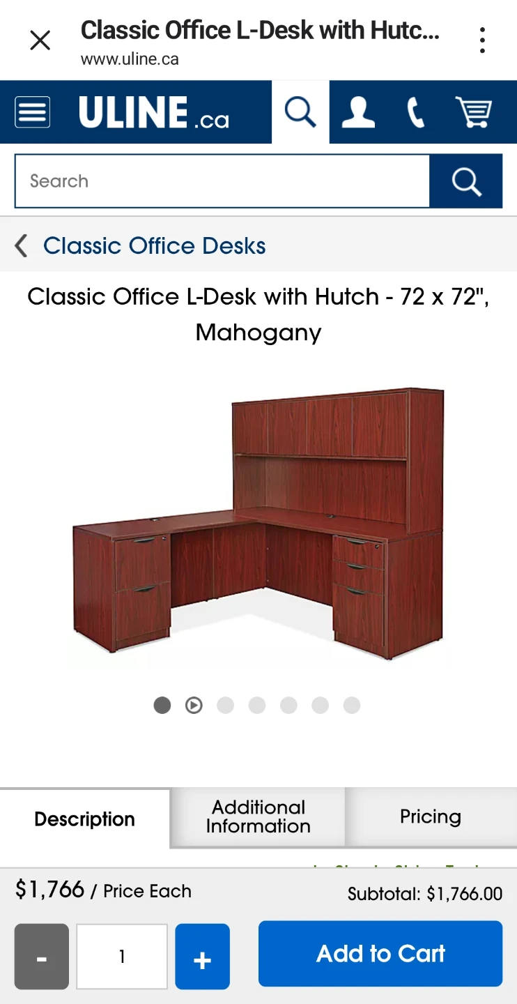 L-Shaped Office Desk with Hutch and Storage - photo 2