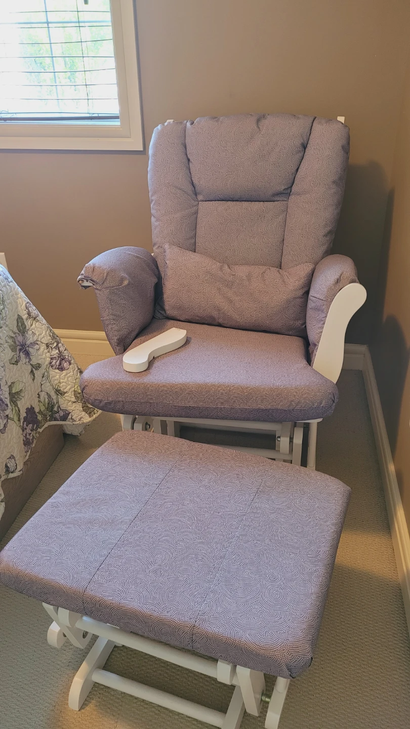 Storkcraft Glider Chair and Ottoman Set
