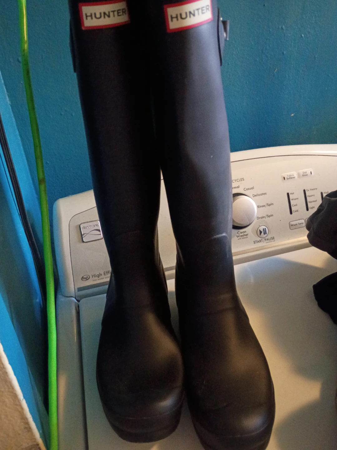 Hunter Black Rubber Tall Boots