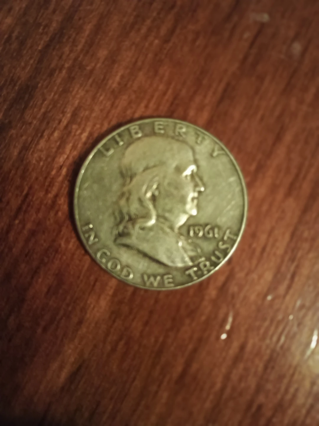 1961 Franklin Half Dollar Coin( silver coin) - photo 2