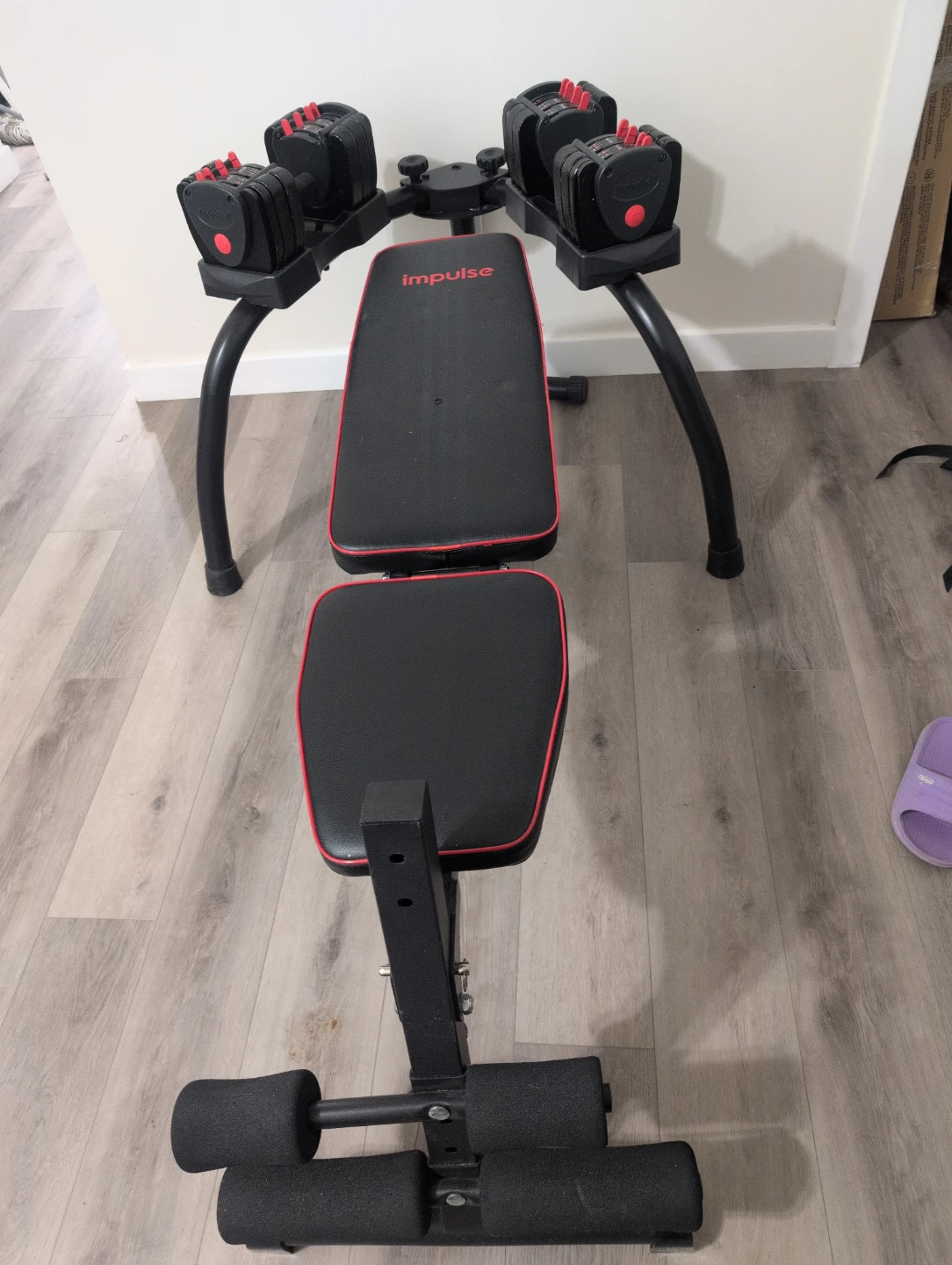 TurboBell Adjustable Dumbbells with Impulse Weight Bench - photo 2