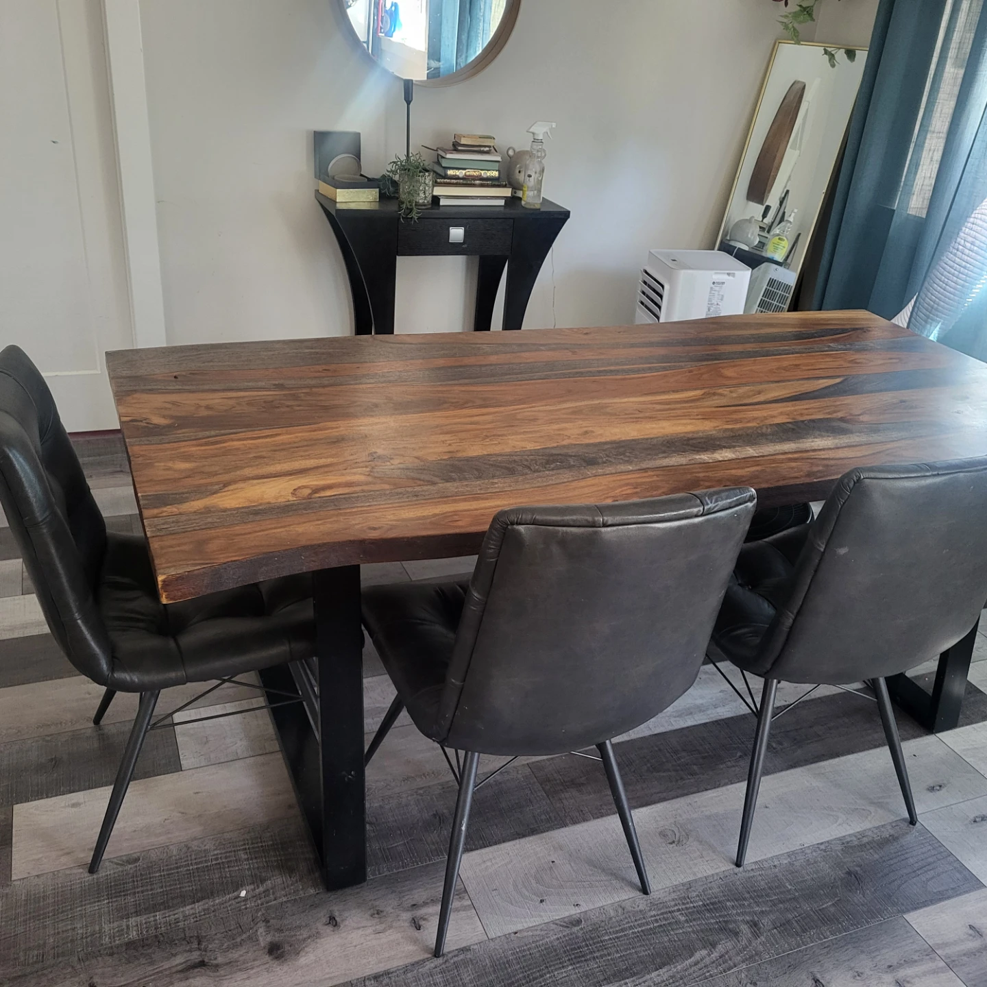 Live Edge Dining Table and Bench Set - photo 3