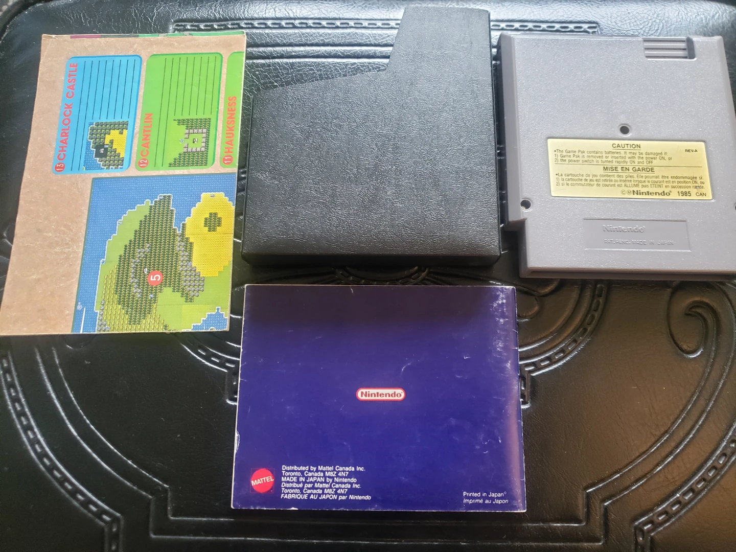 Nintendo NES Dragon Warrior Cart + Map + Manual + Slip LIKE NEW - photo 2