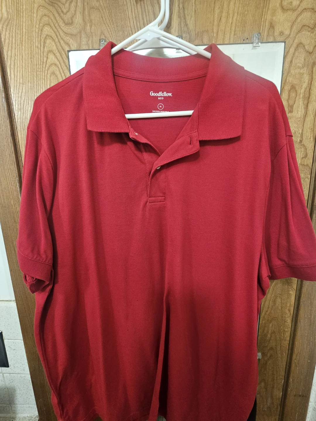 Goodfellow & Co Red Polo Shirt XL