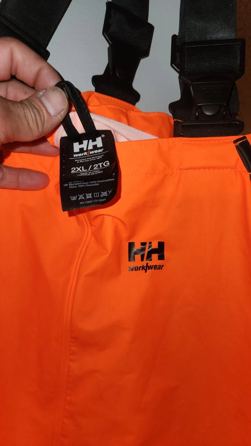 Helly Hansen Workwear Bib Pants Orange 2XL