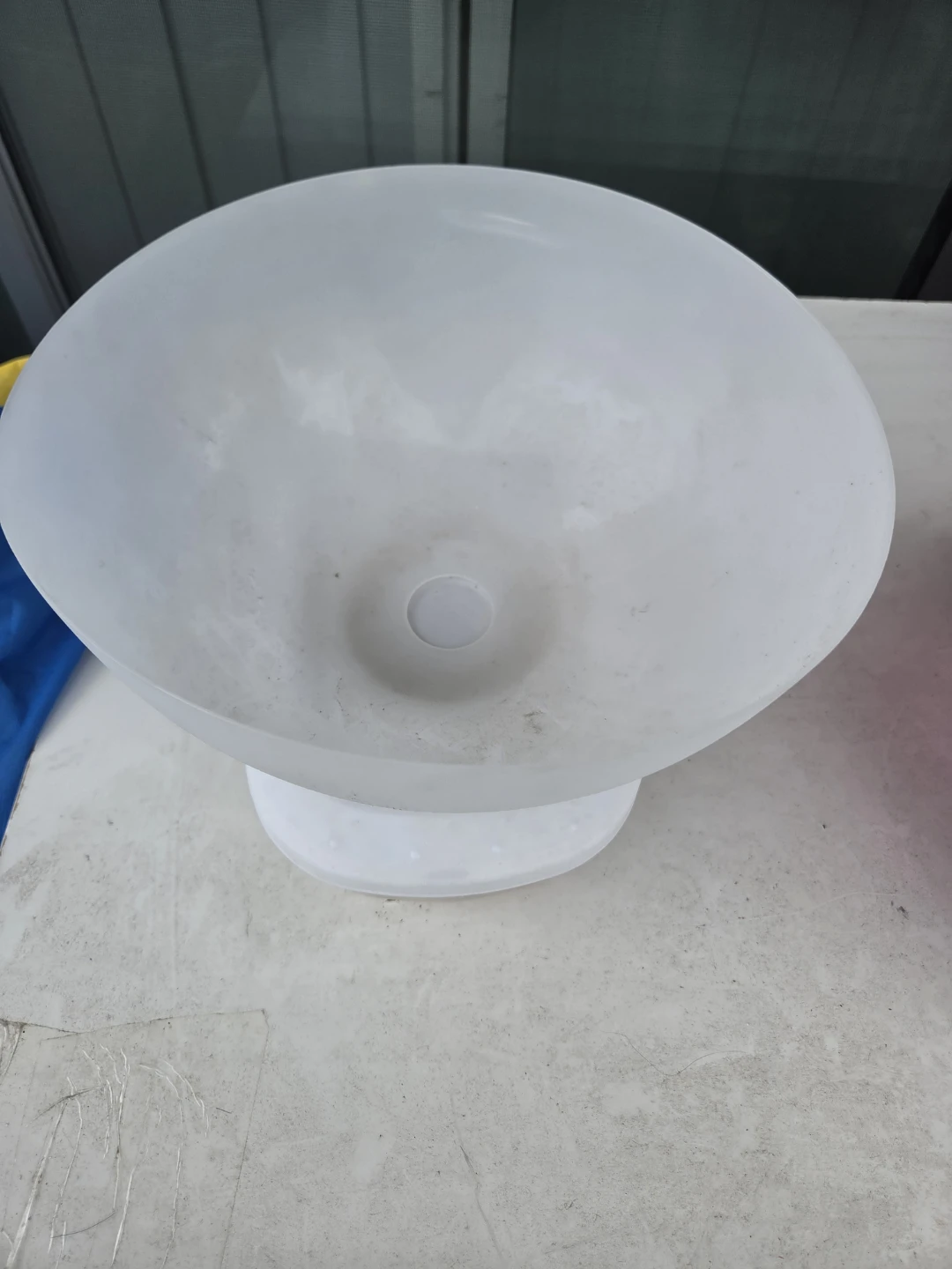 Frosted white glass lamp shade - photo 2