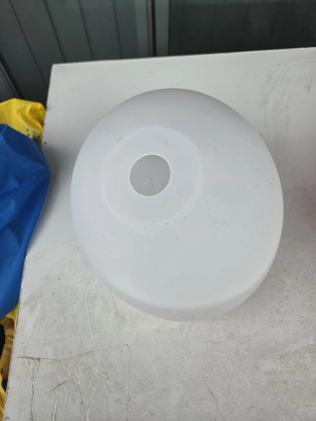 Frosted white glass lamp shade - photo 3