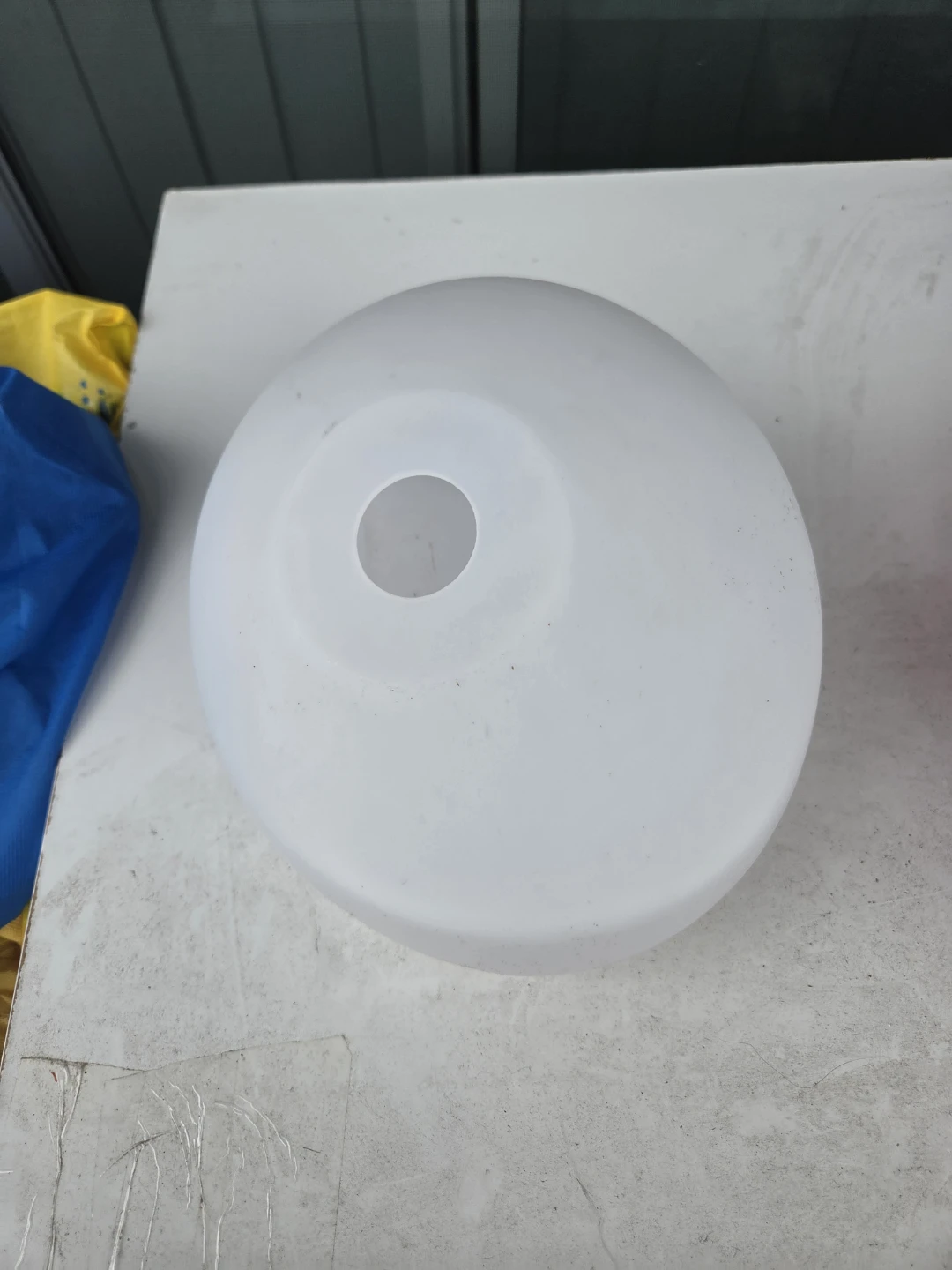 Frosted white glass lamp shade - photo 4