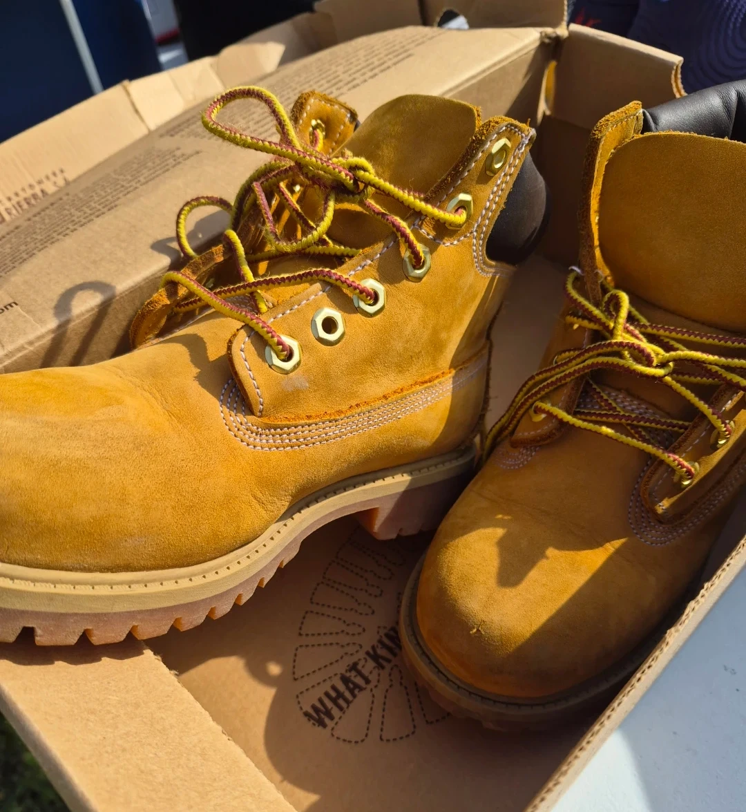 Timberland Yellow Boots Size 1M
