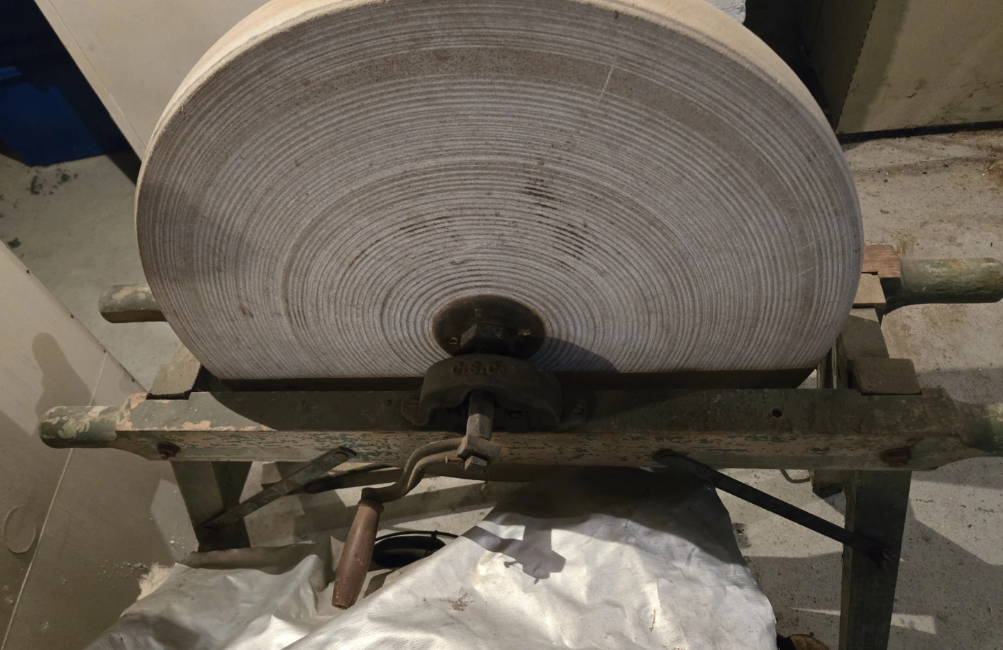 Antique Stone Wheel sharpener