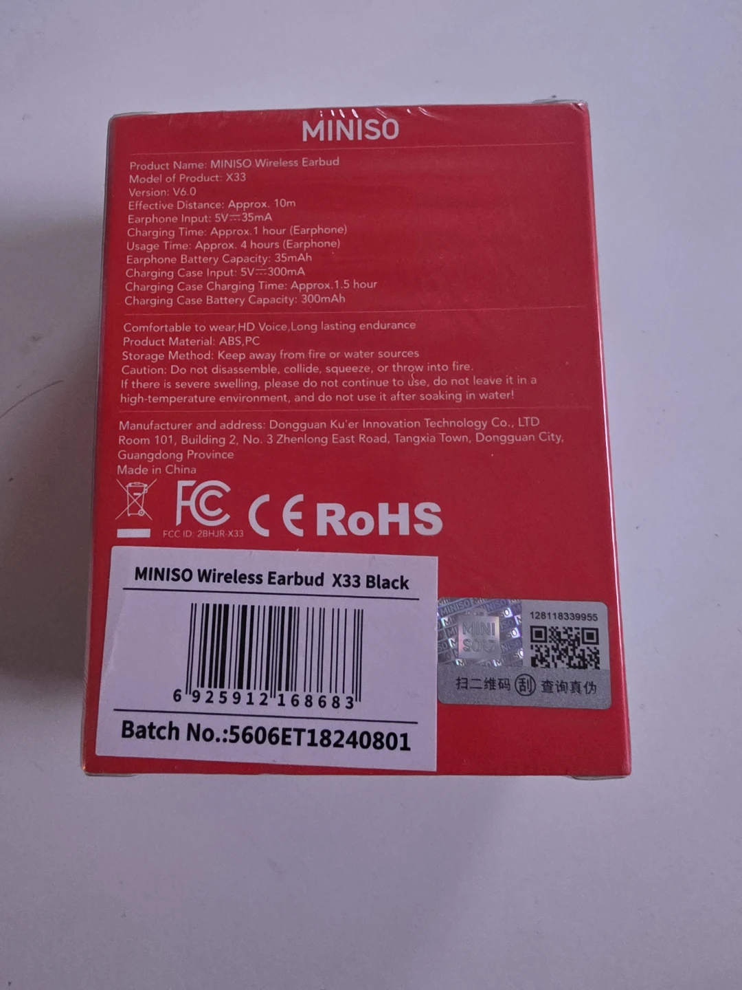 MINISO Wireless Earbud X33 - photo 2
