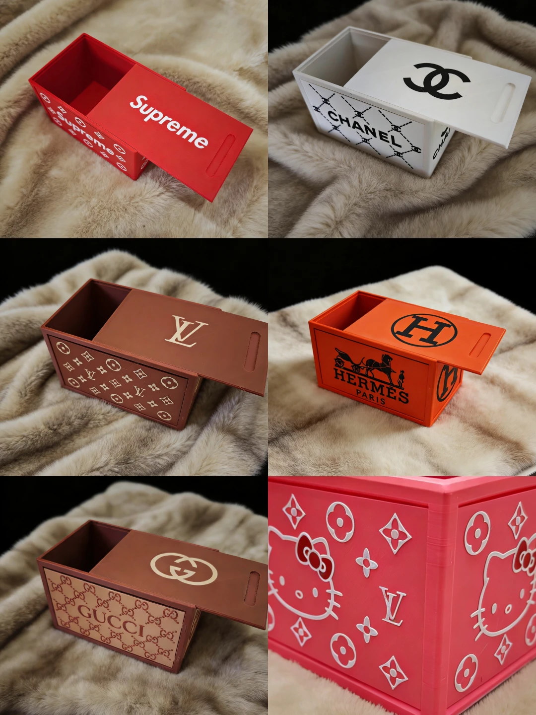 Branded Storage Box/Sliding Lid/Multiple Styles