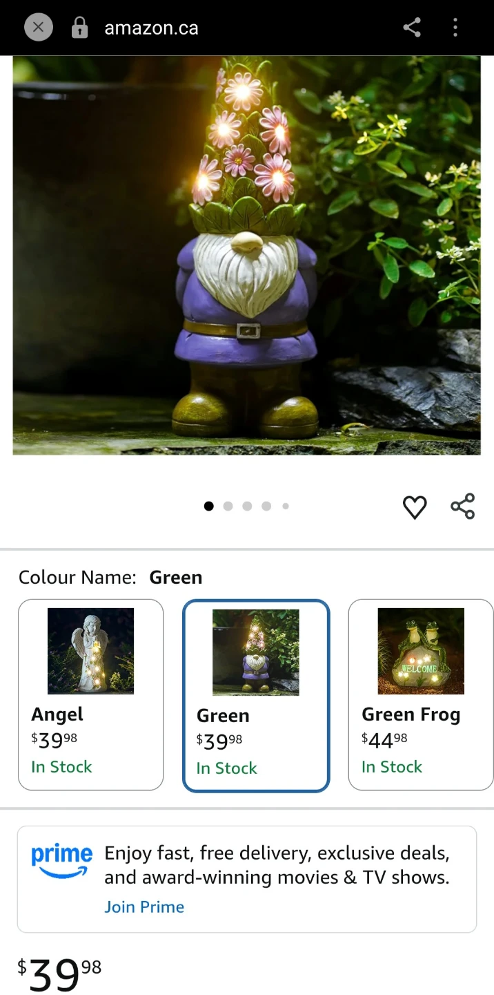 Brand New Garden Gnome Solar Decor - photo 5