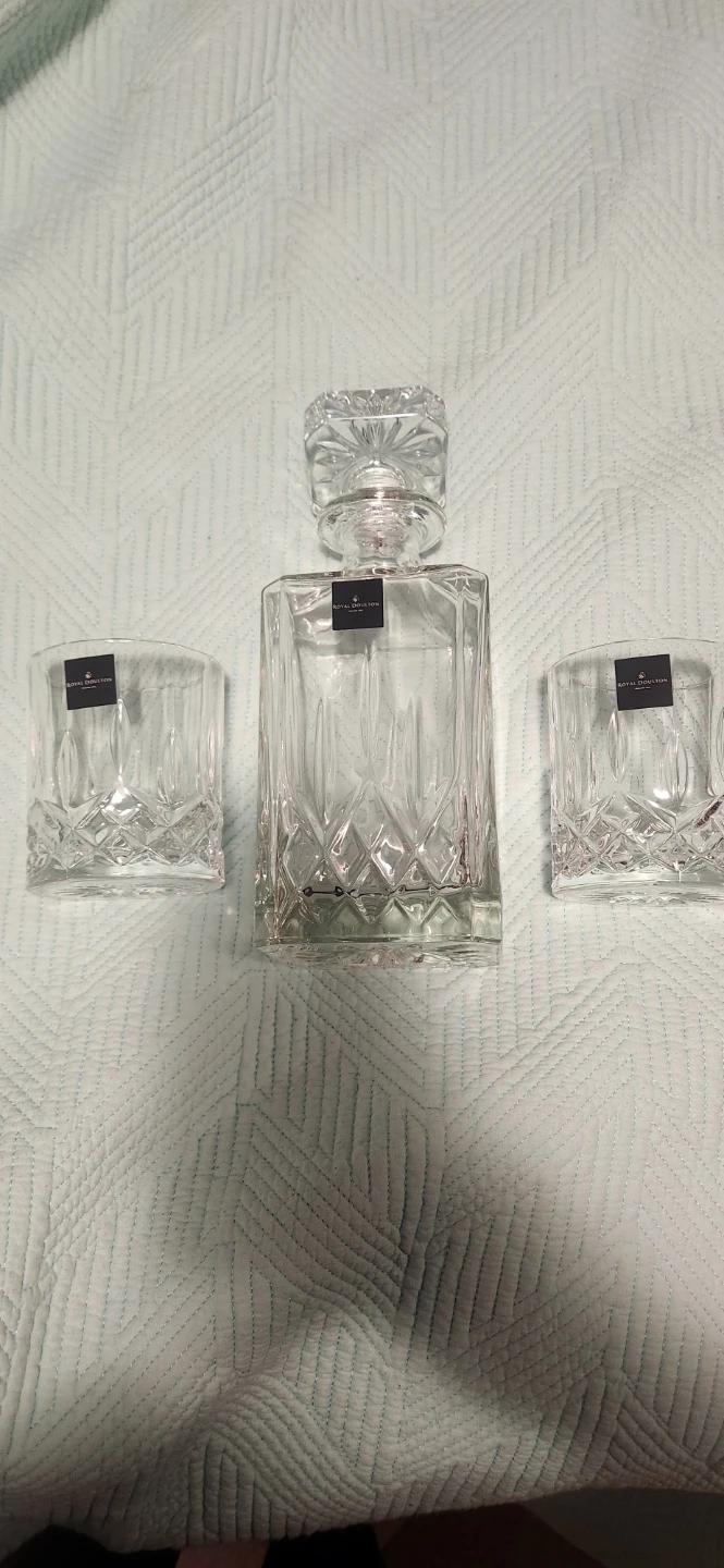 Royal Doulton Crystal Decanter and Tumbler Set - photo 2