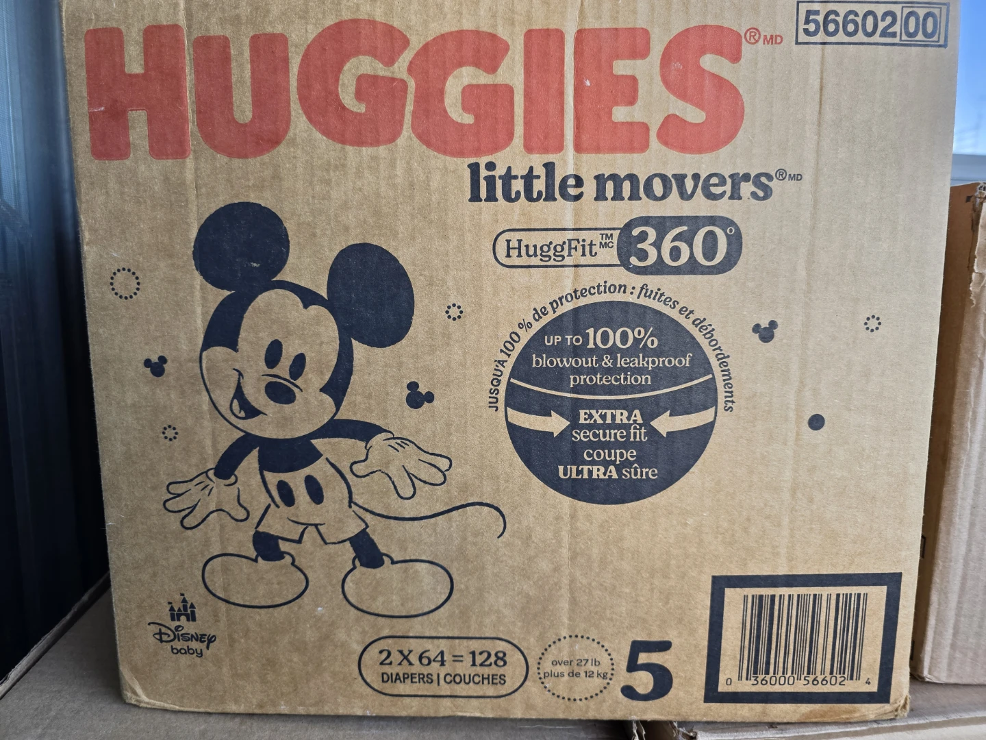 Huggies size 5 diapers