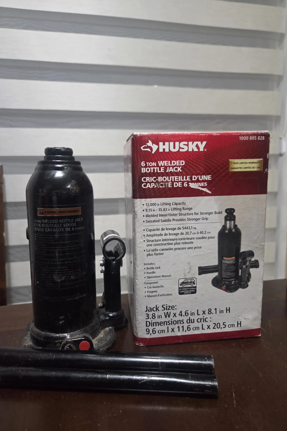 Husky 6 Ton Welded Bottle Jack
