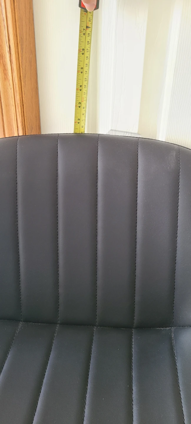 Black Adjustable Bar Stool - photo 3