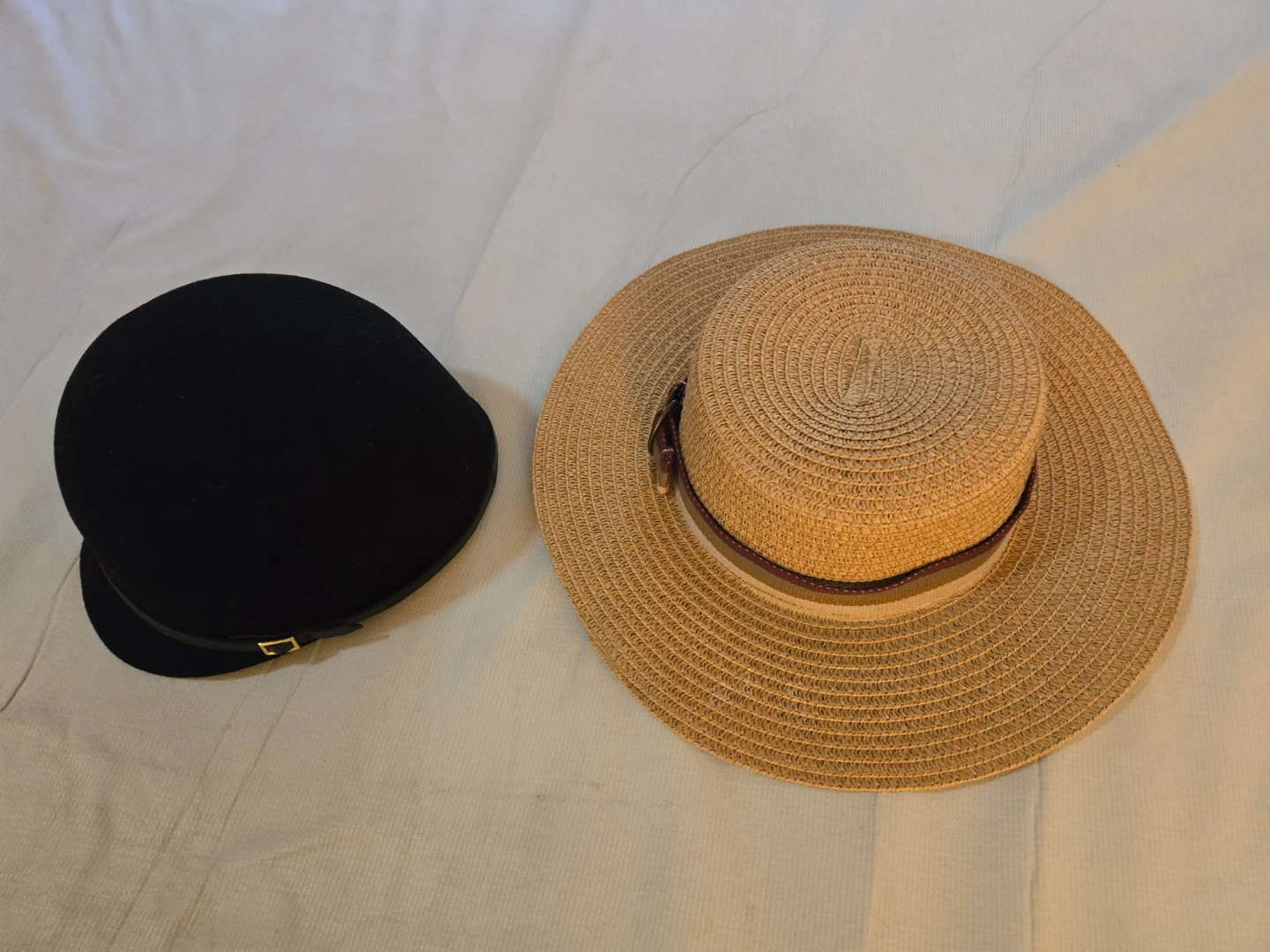 Black Riding Helmet and Straw Sun Hat - photo 4