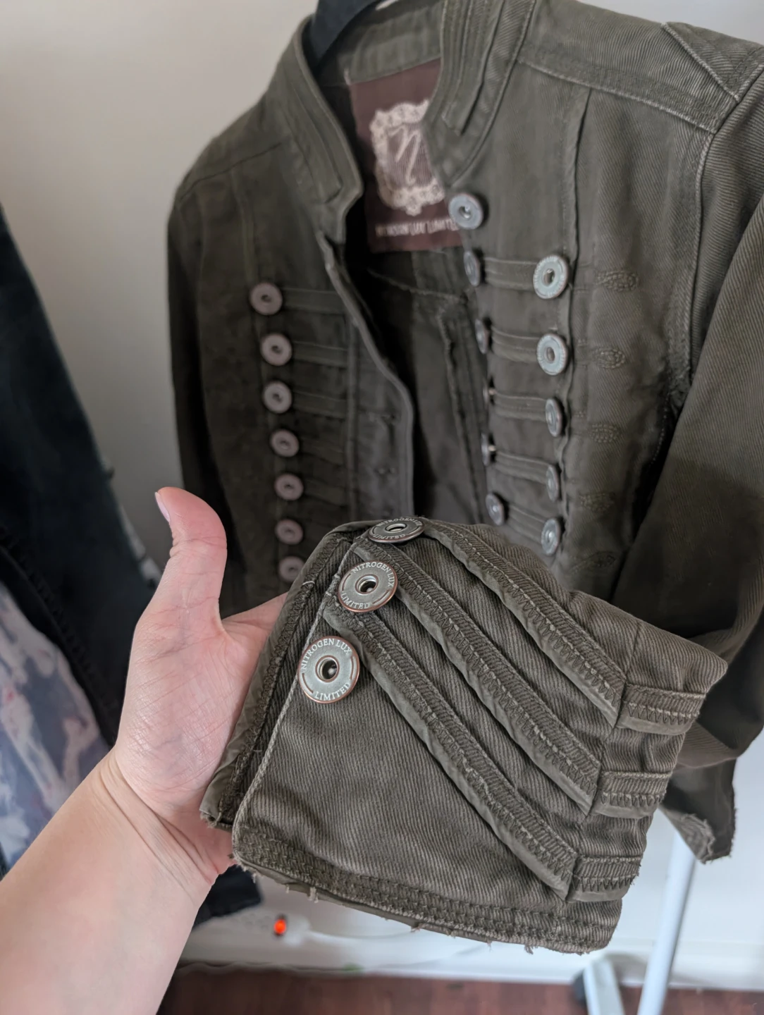 Olsen Europe Olive Green Military Style Jacket - photo 2