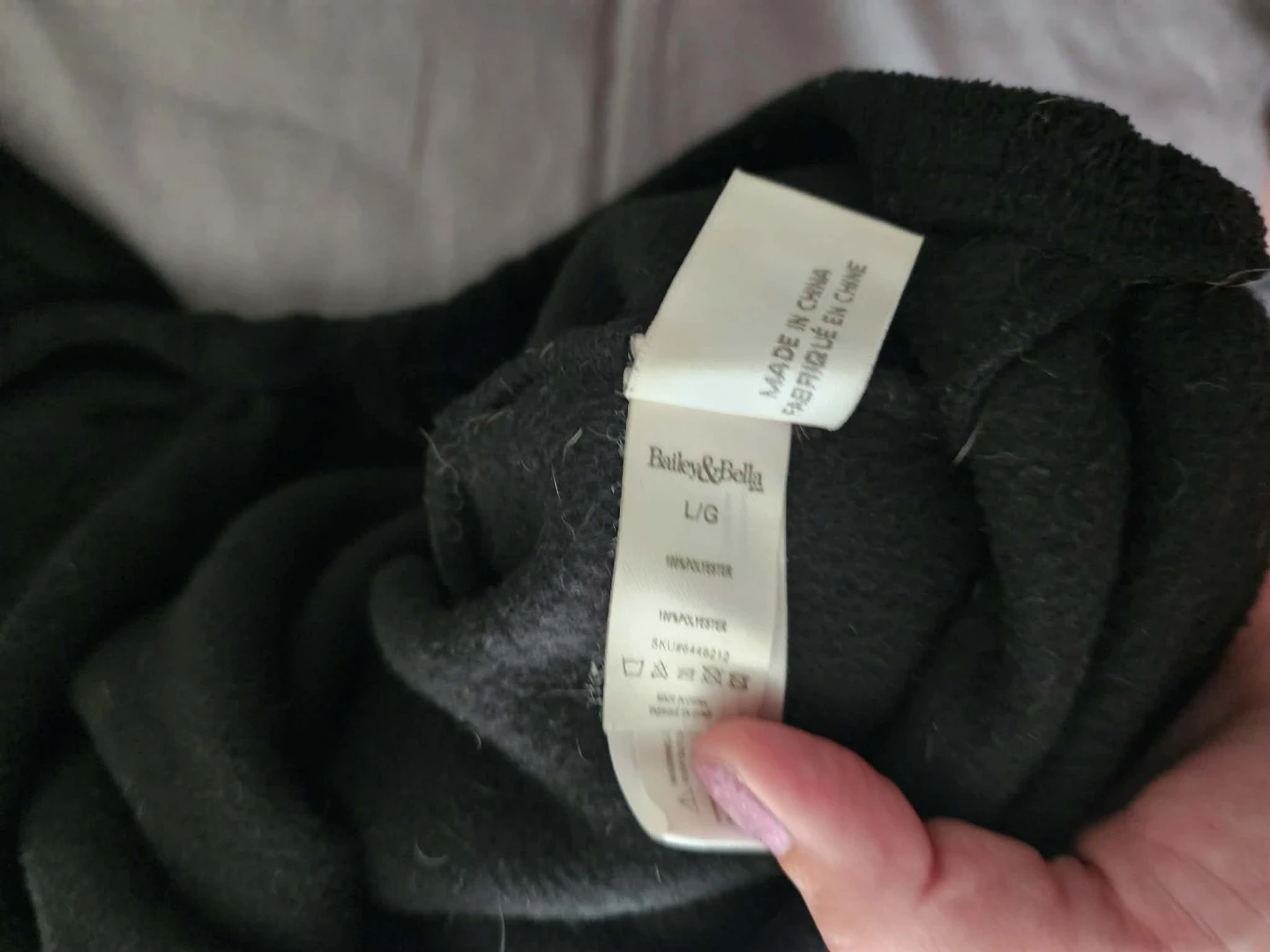 Bailey & Bella Black Dog Fleece Jumpsuit L/G - photo 2