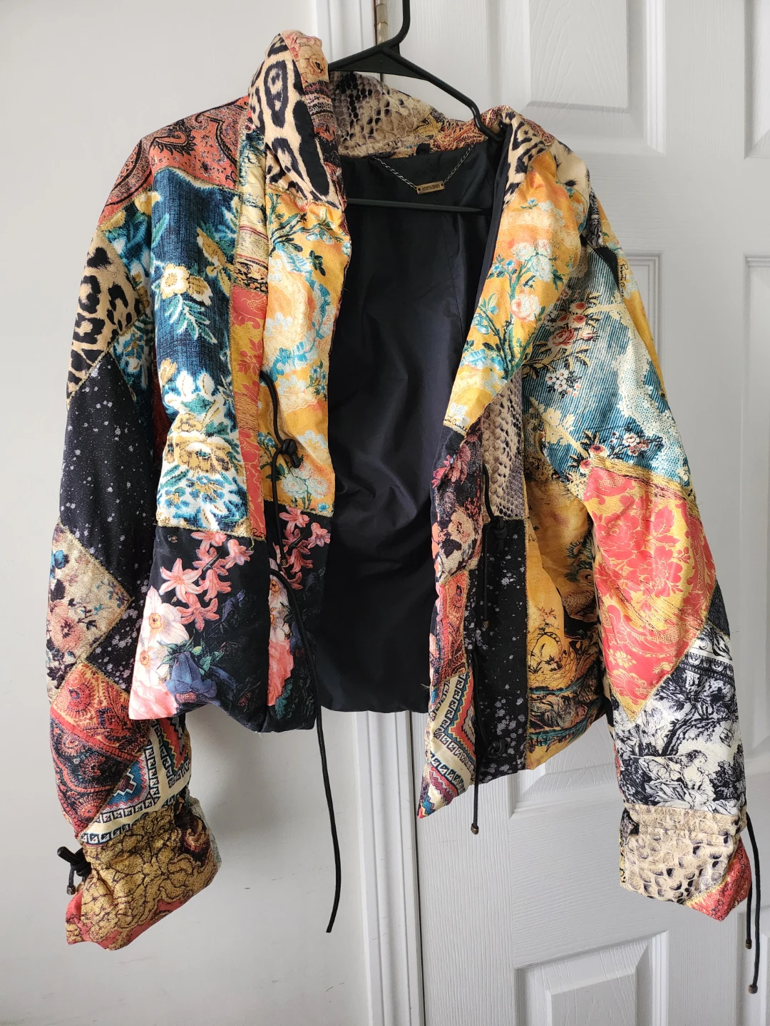 Roberto Cavalli Patchwork Puffer Jacket