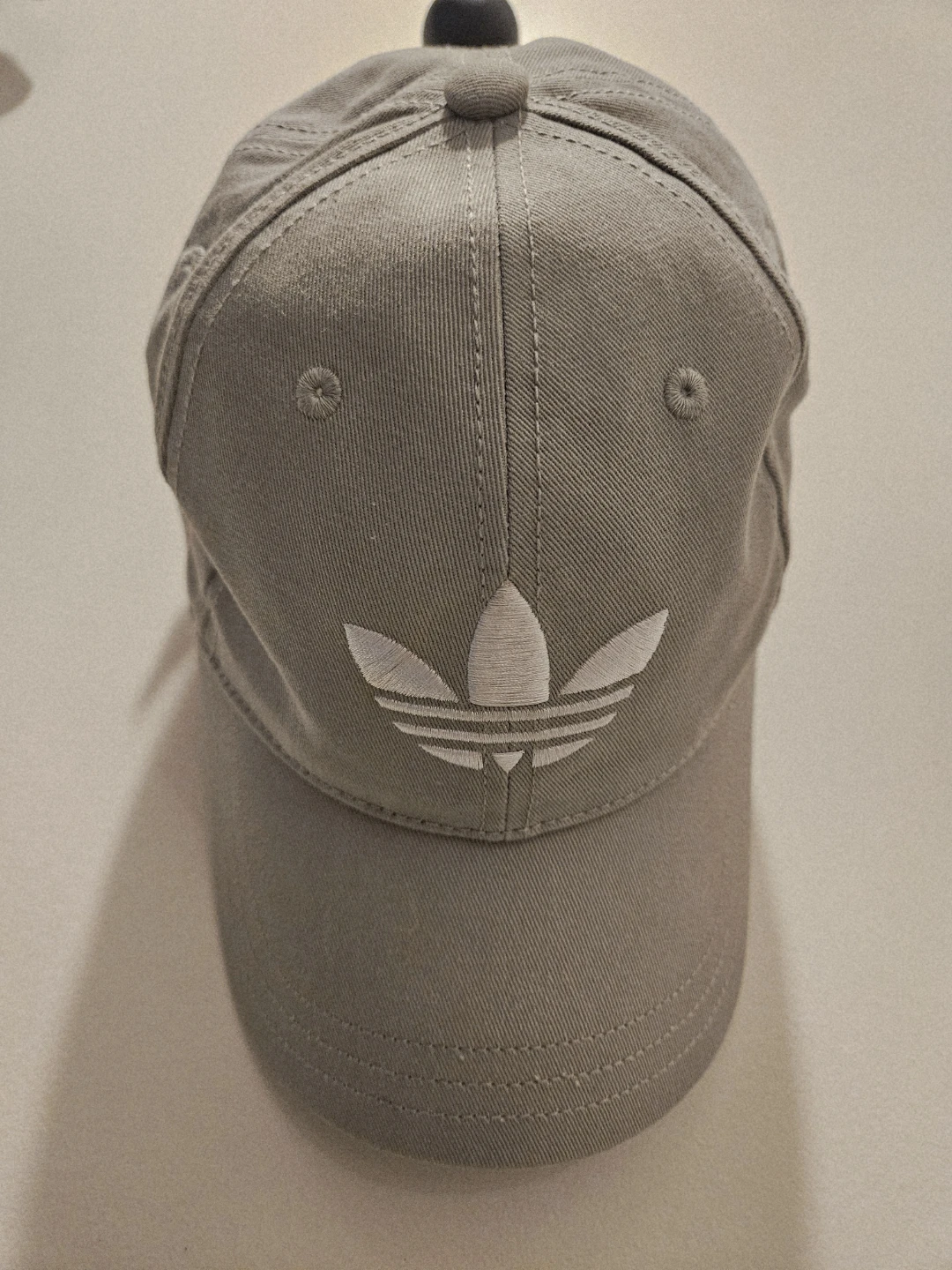 Adidas Light Grey Trefoil strap back hat