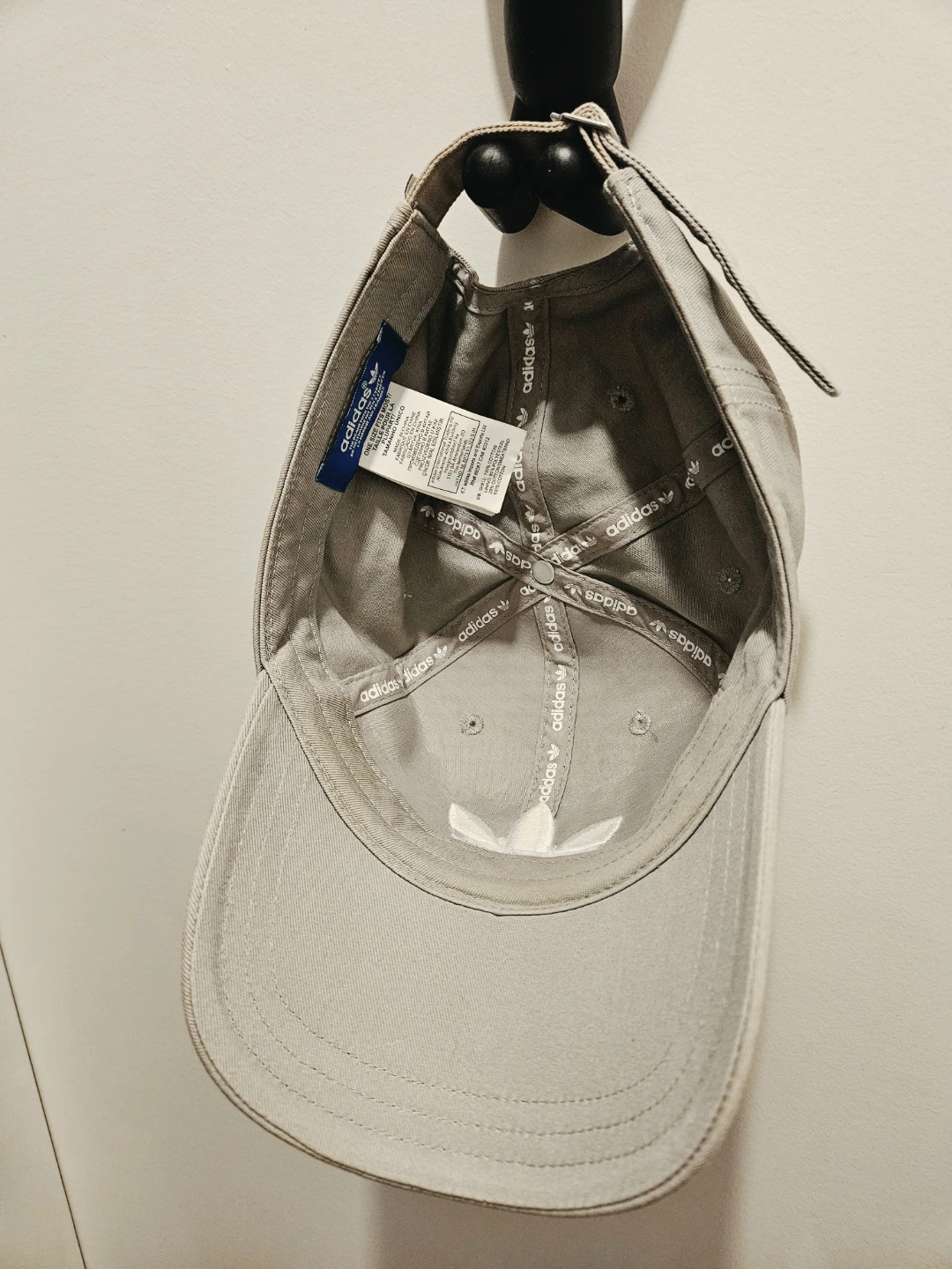 Adidas Light Grey Trefoil strap back hat - photo 3