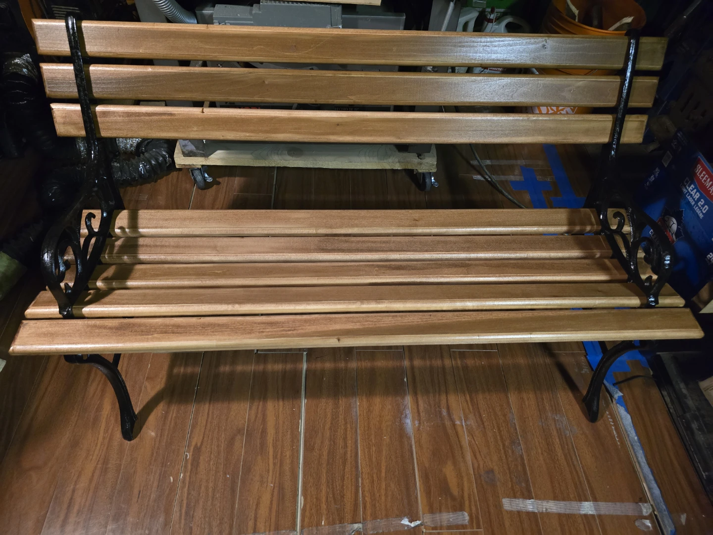 Wooden Park Bench - photo 2