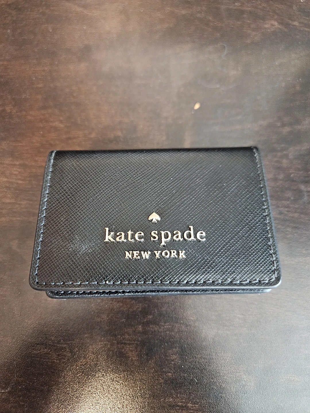 Kate Spade New York Black Leather Card Holder