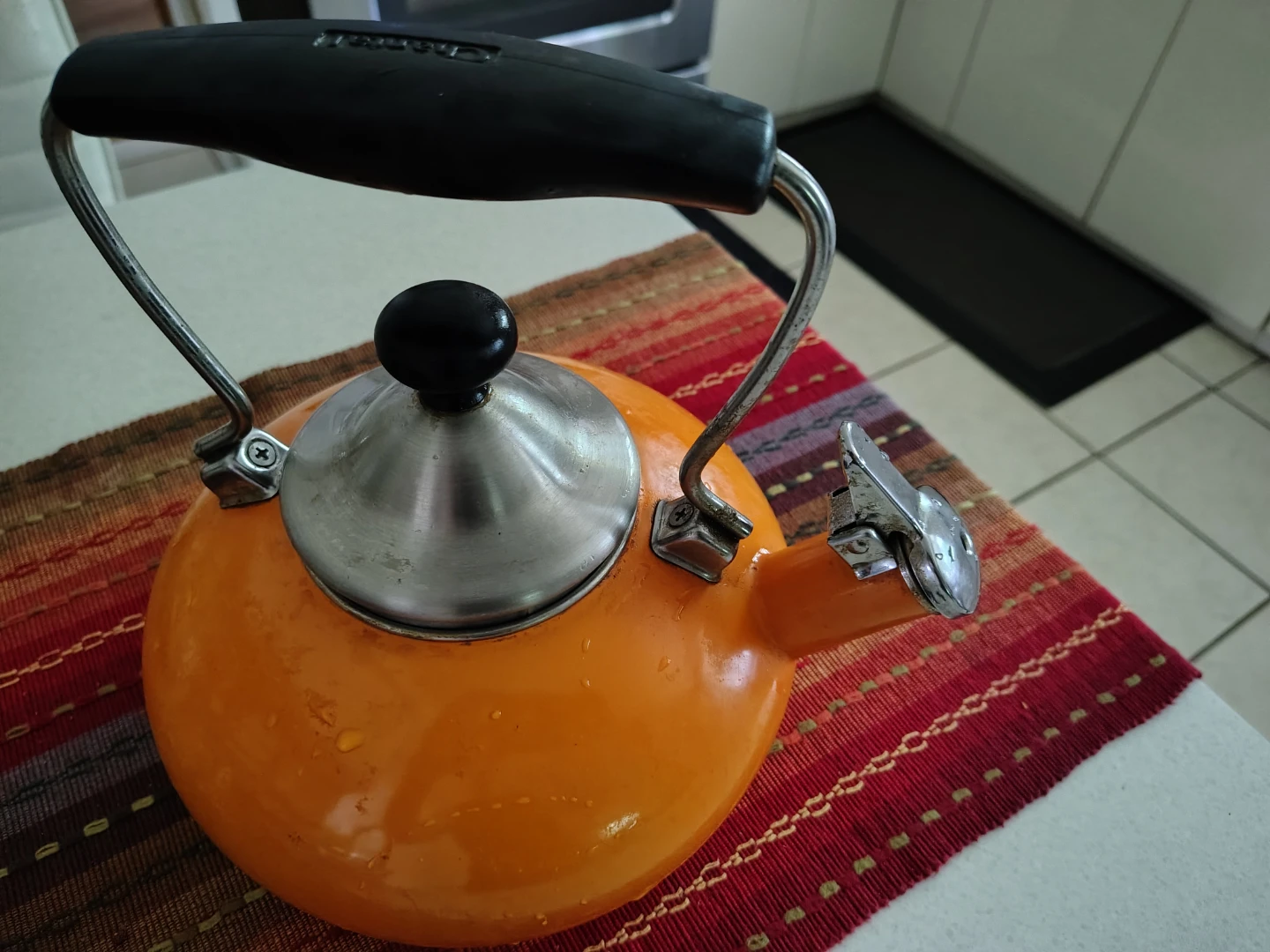 Orange Stove Top Kettle