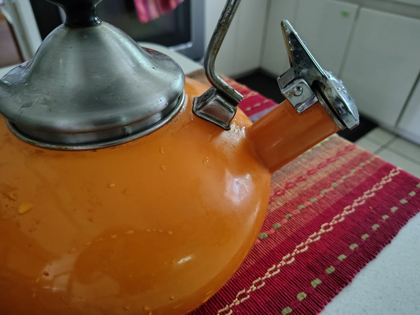 Orange Stove Top Kettle - photo 2