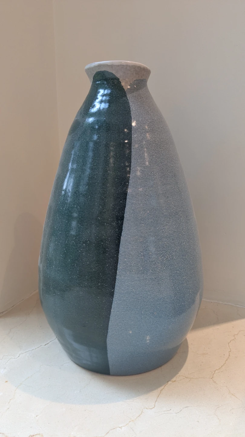 Ceramic Vase - Green and Grey - photo 2