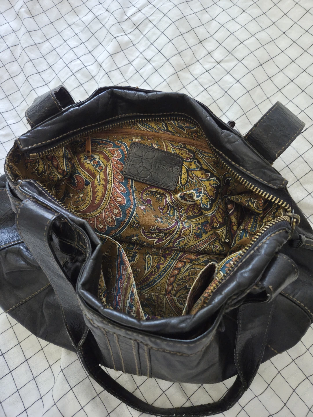 Fossil Black Leather Shoulder Bag - photo 2