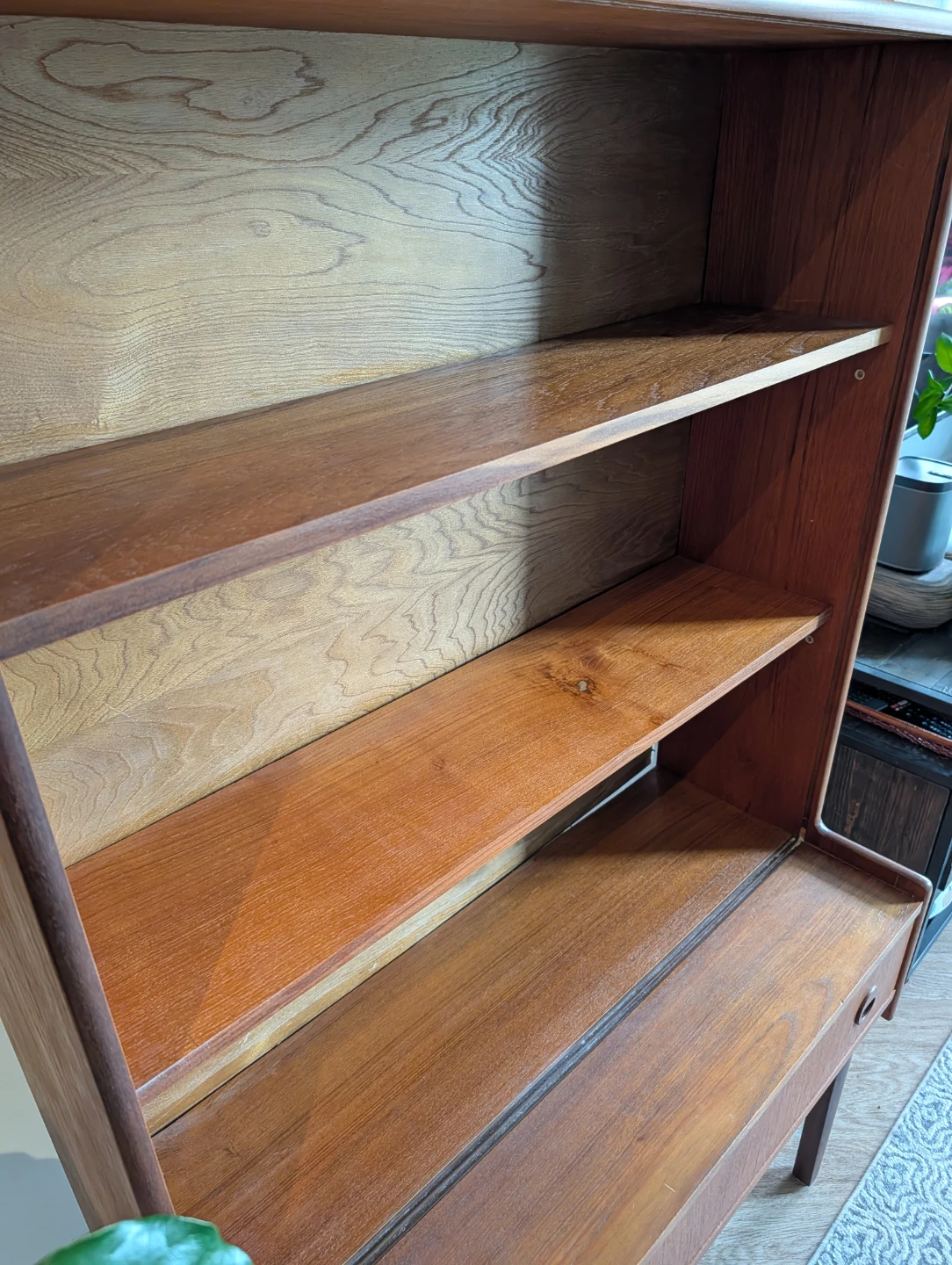 Turnidge Teak Display Cabinet Sliding Glass Doors with Drawers - photo 3