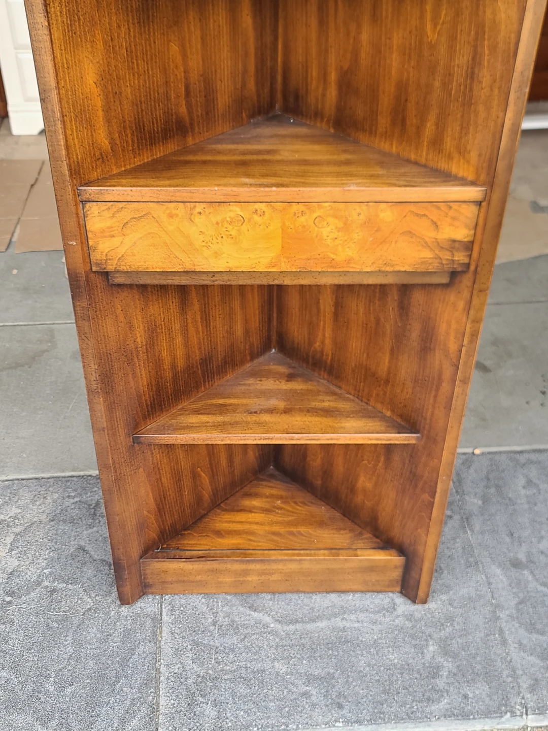Solid Wood Corner Bookcase / Display Shelf - photo 2