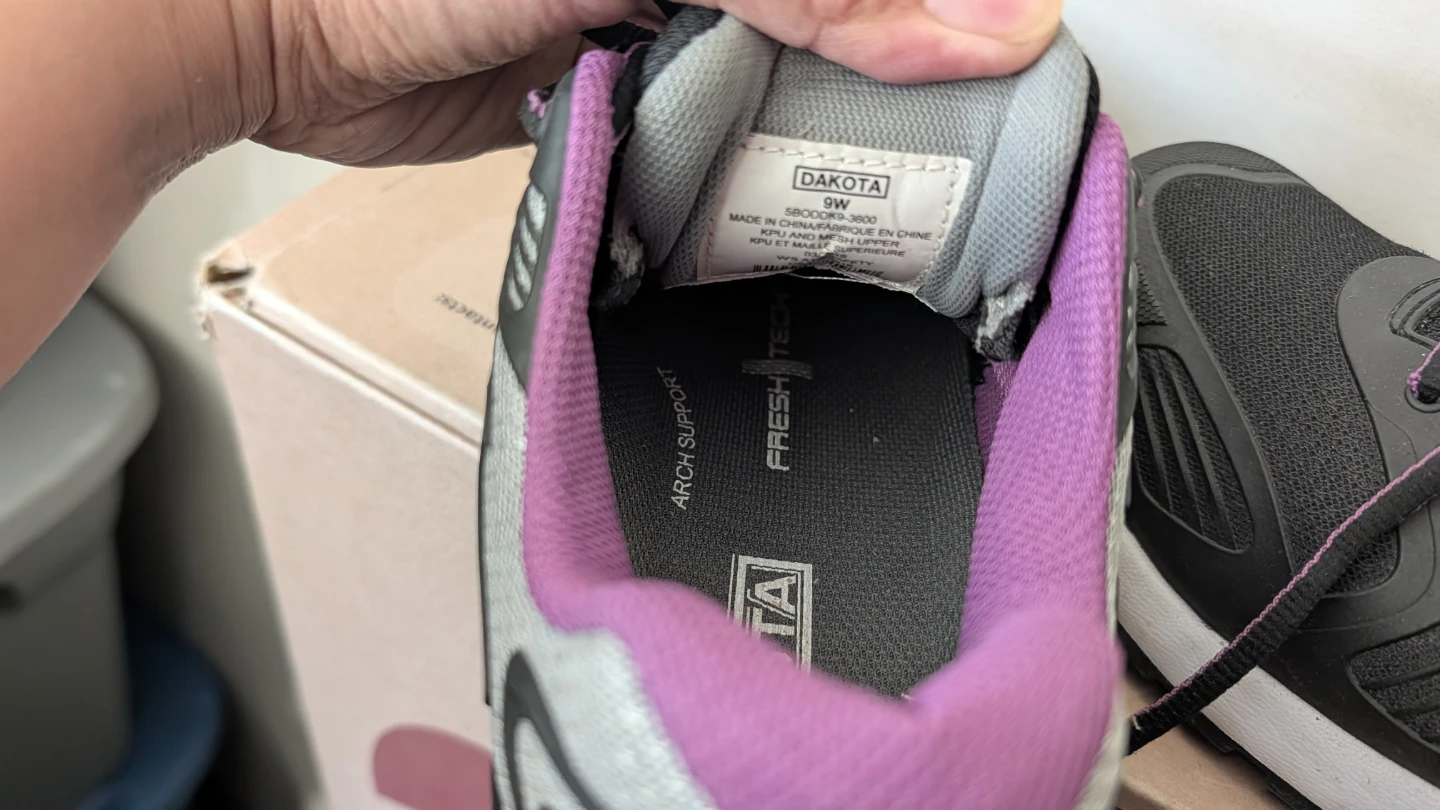 Dakota Women's Steel Toe Safety Work Shoes - Black/Purple/Grey - photo 2
